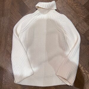 Cozy White Turtleneck Sweater